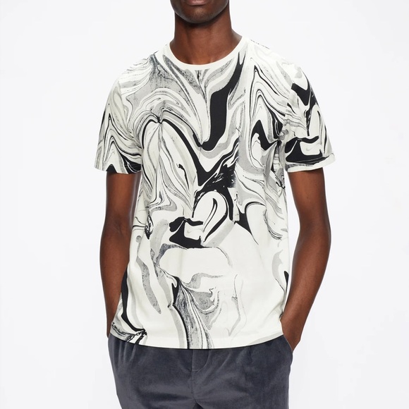 Ted Baker Other - Ted Baker Brasier All Over Print T-Shirt Gray